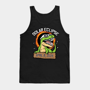 Trex Dino Solar Eclipse 2024 Totality April 8 s s Tank Top